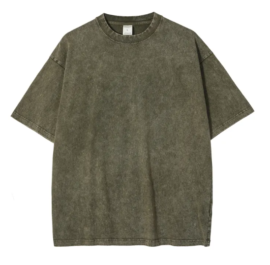 Batik Crew Neck Cotton T-Shirt